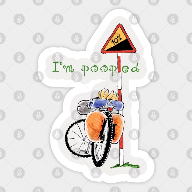 I’m pooped. Sticker by Yong Toon